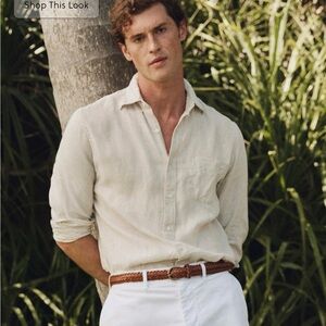 J.Crew Baird McNutt Irish linen shirt. Size Large   Org $118